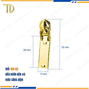 Đầu khóa kéo túi xách, đầu khóa kéo thay thế, đầu khóa kéo balo răng 5, Mạ điện độ bền 5-8 năm