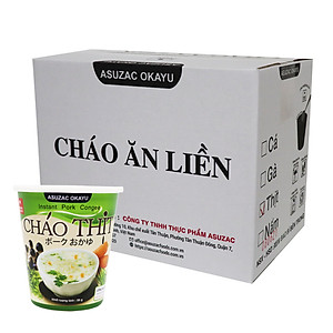 Thùng cháo thịt Asuzac (12 ly x 36g)