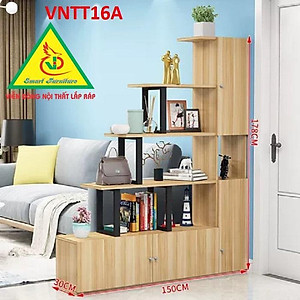 TỦ KỆ TRANG TRÍ KIÊM VÁCH NGĂN VNTT16A - Nội thất lắp ráp Viendong Adv