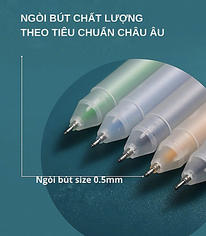 Bộ bút Bộ bút Gel nhiều màu/ Set bút gel nhiều màu – 12 màu- Ngòi 0.5mm