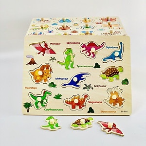 Set 5 bảng ghép hình có núm _ đồ chơi giáo dục MK02