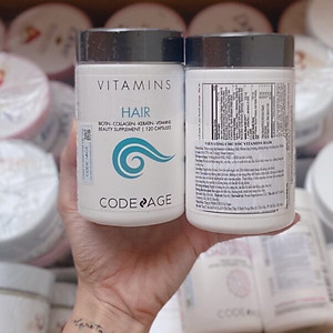 Viên uống cho tóc CodeAge HAIR VITAMINS - cải thiện nang tóc, kích thích mọc tóc, và cân bằng hệ vi sinh trên da đầu