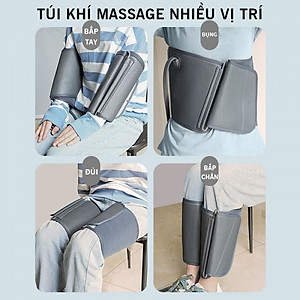 Máy Massage Chân Nén Ép Trị Liệu Suy Giãn Tĩnh Mạch Nikio NK-187 - Máy Mát Xa Dây Ấn Lòng Bàn Chân, Mu Bàn Chân, Ngón Chân, Bắp Chân - Công Nghệ Tiên Tiến: Con Lăn, Túi Khí Và Nhiệt Sưởi - Nhiều Chế Độ Matxa, Có Remote Điều Khiển
