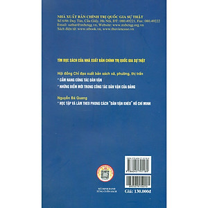 Sách - Những Tấm Gương, Mô Hình, Điển Hình Dân Vận Khéo - NXB Chính Trị Quốc Gia