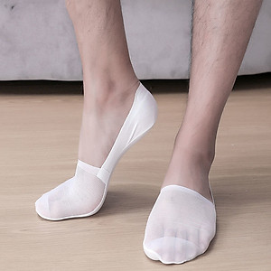 Tất Lười Nam Invisible, Vớ Ngắn Gót Silicon Chống Tụt, Thoáng Khí Chống Hôi Chân Laceva PK05