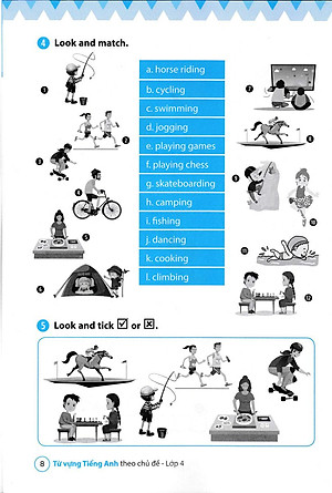 Sách Từ Vựng Tiếng Anh Theo Chủ Đề Lớp 4