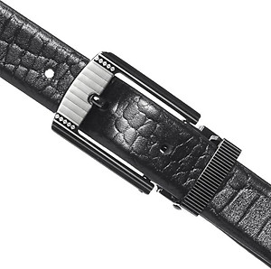 Thắt Lưng Nữ Da Thật Vân Cá Sấu Huy Hoàng HT5121 - Đen