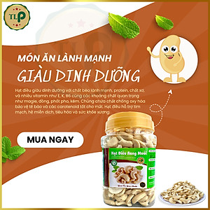 COMBO 2 HŨ HẠT ĐIỀU RANG MUỐI VỠ ĐÔI TÂN LỘC PHÁT (1KG)