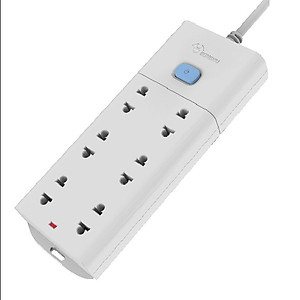 Ổ Cắm Điện Gongniu Đa Năng 6 ổ 1 Công Tắc – Công Suất 10A/250/2500W – Trắng – Chính Hãng (V1060)