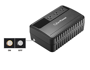 Bộ lưu điện UPS CyberPower BU600E - 600VA / 360W -  Tích hợp công nghệ ổn áp AVR, Công nghệ tiết kiệm điện GreenPower, công nghệ Line Interactive - Hàng chính hãng