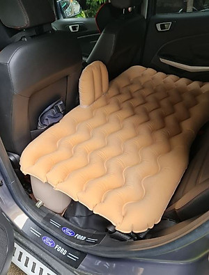 Giường nệm hơi gấp xếp du lịch cho xe hơi, ô tô 4 đến 7 chỗ (giao mẫu ngẫu nhiên)