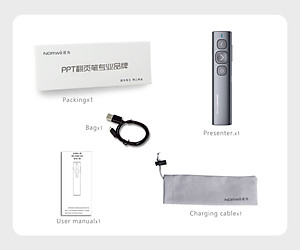 Bút trình chiếu không dây KNORWAY N95 SPOTLIGHT, Tia laser kỹ thuật số cao cấp - Hàng nhập khẩu