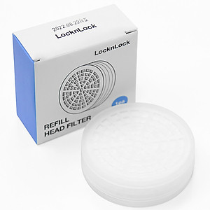 Bộ Phụ Kiện Đầu Vòi Sen Lọc Nước LocknLock 80mm CLR-KR LBW400 (Mạch nước nhip nhàng, giảm stress - Khử Clo)