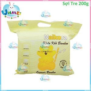 Khăn Khô, Khăn Vải Khô Đa Năng AIKO Bambo Luxury 200 tờ/bịch (KT: 15x18cm) Siêu Mềm Mại, An Toàn Cho Da Bé