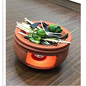 Combo bếp đốt xông bồ kết, thảo dược kèm nến