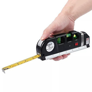 Thước Thủy Laser - Thước Đo Khoảng Cách Bằng Laser, Thước Đo Laser Cầm Tay Giá Rẻ - Thước Ni vô Laser 3 Chức Năng + Tặng kèm thước dây 1.5m