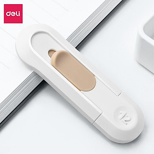 Dao Rọc Giấy Mini Bỏ Túi 25mm Cao Cấp Nusign Deli - Phù Hợp Cắt Xé Dán Thủ Công DIY Bóc Đơn Hàng - NS065