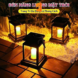 Đèn Trang Trí Sân Vườn Năng Lượng Mặt Trời - Đèn Decor Ban Công, Sân Thượng, Bonsai Cực Chill - Đèn nến Tích Điện - Hàng Chính Hãng MINIIN