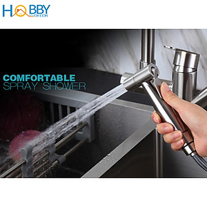 Vòi rửa chén nóng lạnh đa năng kèm vòi xịt inox 304 Hobby Home Decor RCG