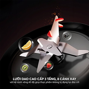 Máy làm sữa hạt Elmich CBE 3904 OL, công suất 800W, 7 chế độ nấu được thiết lập sẵn, lưỡi dao 3 tầng 8 cánh giúp xay nhuyễn - Hàng chính hãng