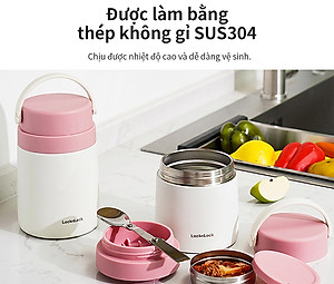 Hộp giữ nhiệt đựng đồ ăn có tay cầm Handle Food Jar LocknLock 700ml
