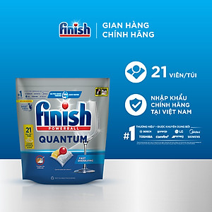 Viên rửa chén bát Finish Quantum túi 21 viên