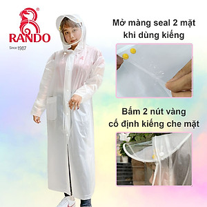 Áo mưa dây kéo chống giọt bắn