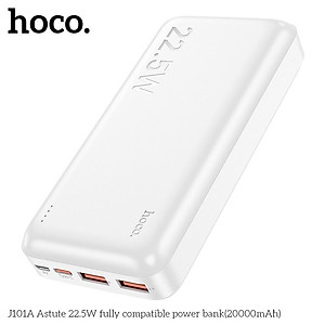 Pin Sạc Dự Phòng Hoco Sạc Nhanh J101A PD20W QC3.0 20000Mah 22.5W Hàng Nhập Khẩu