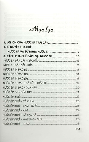 Sách Phương Pháp Chế Biến Nước Ép Trái Cây (2011)