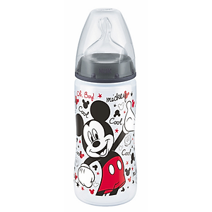Bình Sữa Nhựa PP 300ml Mickey Núm Ti Silicone S2 Nuk NU12935 (Size M) - Mẫu Ngẫu Nhiên