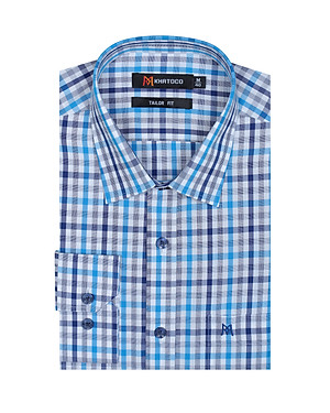 Áo sơ mi nam tay dài form suông Khatoco A1MD398T1-CNCR273-2502-D