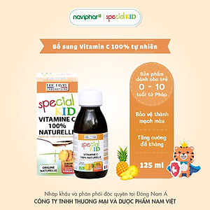 TPBVSK Special Kid Vitamine C 100% Naturelle - Siro bổ sung Vitamine C hữu cơ tự nhiên, tăng cường sức đề kháng (125ml) [Nhập khẩu Pháp]