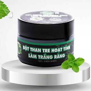 Bột Than Hoạt Tính Làm Trắng Răng 20g - hương Bạc Hà