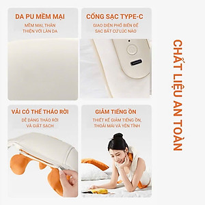 Máy massage cổ vai gáy chuyên sâu,máy massage cổ mô phỏng kỹ thuật massage số 8 giúp giảm đau nhức mỏi, trị liệu,xoa bóp