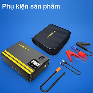 Bộ kích điện kiêm bơm lốp ô tô và sạc dự phòng Goodyear GY-5296 - Hàng nhập khẩu