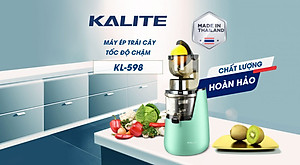 Máy Ép Chậm Cao Cấp Kalite KL-598 Kiệt Nước Tiêu Chuẩn Châu Âu 0.4 Lít Công Suất 400W - Hàng Chính Hãng