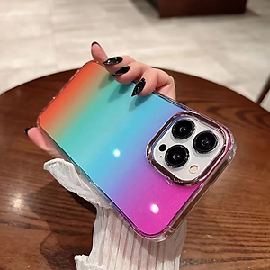 Ốp lưng chống sốc cho iPhone 14 Pro / 14 Pro Max / 12 Pro Max hiệu Likgus Luxury Gradient trang bị viền Camera ánh kim sang trọng , chống sốc chống va đập - Hàng nhập khẩu