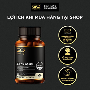 GO Ginkgo 9000+ 30 viên- Viên uống bổ não nhập khẩu chính hãng GO Healthy New Zealand