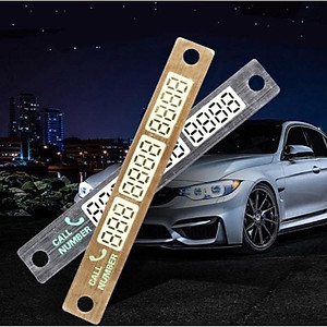 Thanh ghi số điện thoại trên kính ô tô có dạ quang