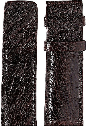 Dây Đồng Hồ Da Đà Điểu Size Lớn Huy Hoàng HT8410 - Nâu Đất