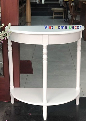 Bàn Console Bán Nguyệt Chân Tiện 4403 - Thương hiệu Viet Home Decor