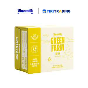 Thùng 24 hộp Sữa tươi tiệt trùng chứa tổ yến Vinamilk Green farm - hộp 180ml