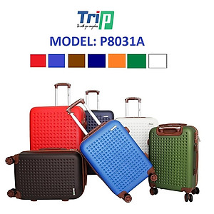 TẶNG TÚI ĐỰNG GIÀY + THẺ TAG - Vali kéo TRIP P803A có dây kéo mở rộng size 20inch nhựa PC - Bảo hành 5 năm - Hàng chính hãng