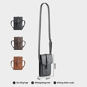 Túi Yuumy ( Thời trang nữ mini đựng điện thoại - Túi đeo chéo da Bergen YN248 )