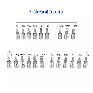 Bộ Dụng Cụ Mở Bulong Ốc Vít Đa Năng 46 Chi Tiết, Không Han Gỉ Bộ Dụng Cụ Sửa Chữa Ôtô Xe Máy 46 Món Đa Năng