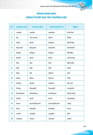 Sách Luyện chuyên sâu ngữ pháp và bài tập tiếng Anh 12