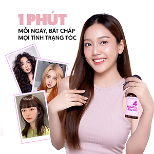 Dầu gội MILAGANICS - Keratin & Biotin, mọc tóc nhanh, ngừa rụng, hiệu quả sau 2 tuần - 240ml