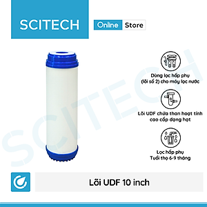 Bộ lõi số 1,2,3 10 inch (Lõi PP-UDF-CTO) - Dùng cho máy lọc nước RO, bộ lọc thô - Hàng chính hãng