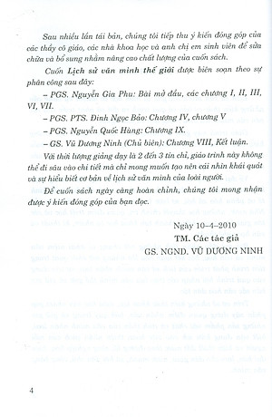 Lịch Sử Văn Minh Thế Giới (Tái bản lần thứ mười ba - năm 2014) - Vũ Dương Ninh (Chủ biên)