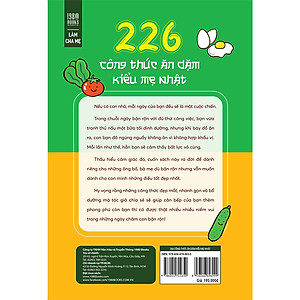 Sách 226 Công Thức Ăn Dặm Kiểu Mẹ Nhật
